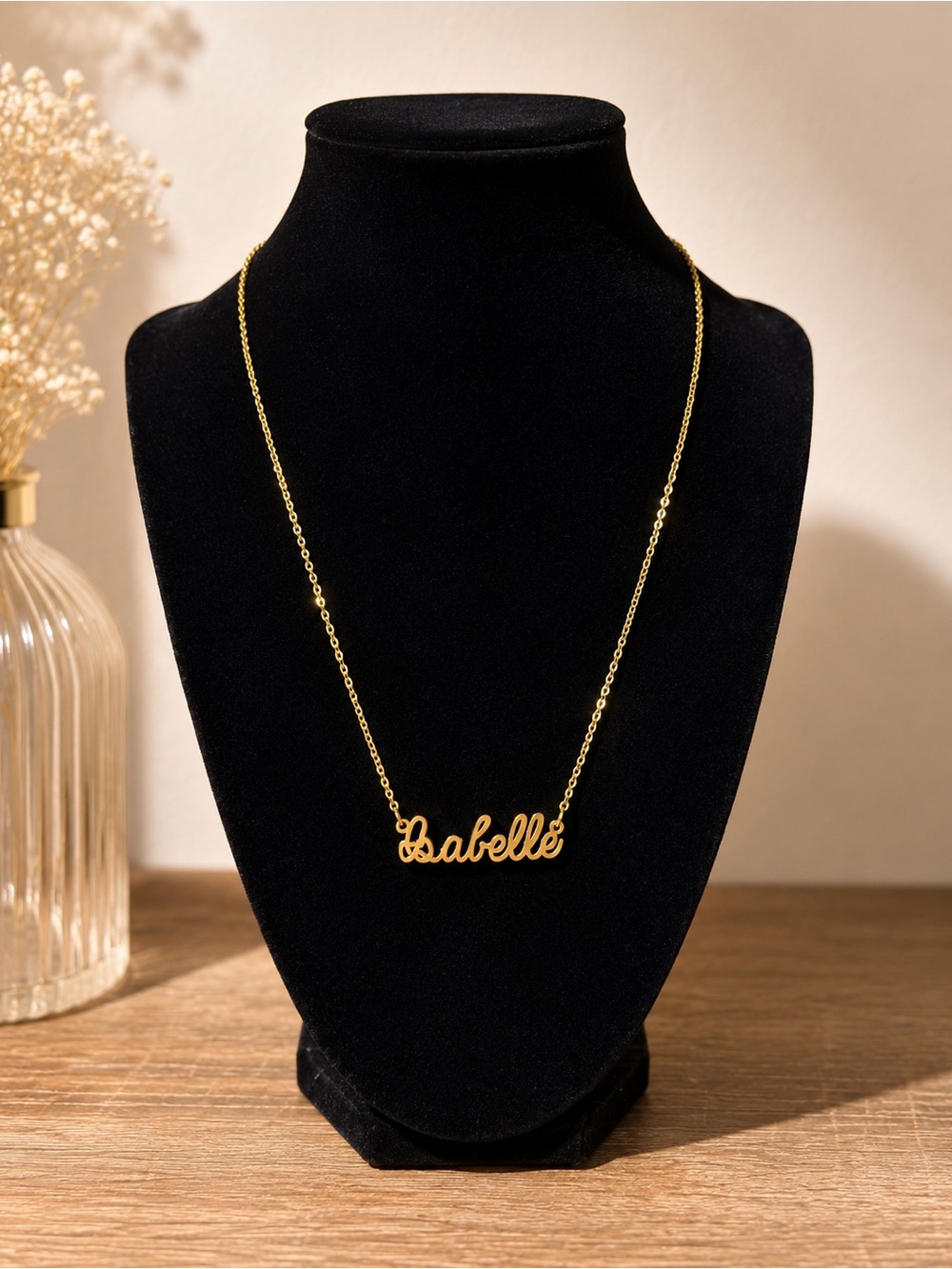 Isabelle Personalized Name Necklace - Gold